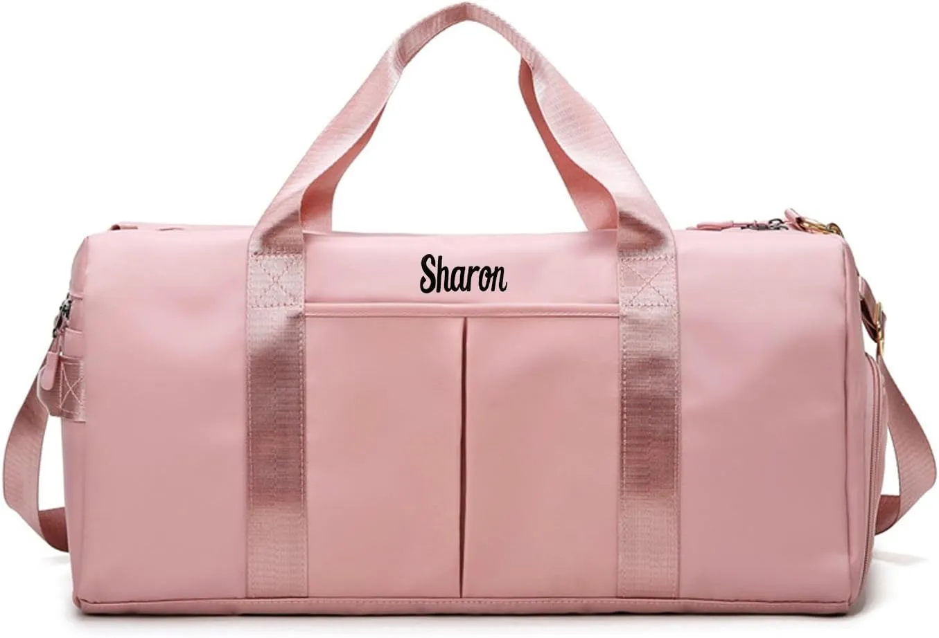 Personalized Gym Bag for Women & Men - Custom Embroidered Duffel Bag with Wet/Dry Pockets, Shoe Compartment & Waterproof Canvas - Ideal for Travel, Sports, Workout, Bridesmaid Gifts & Camping
