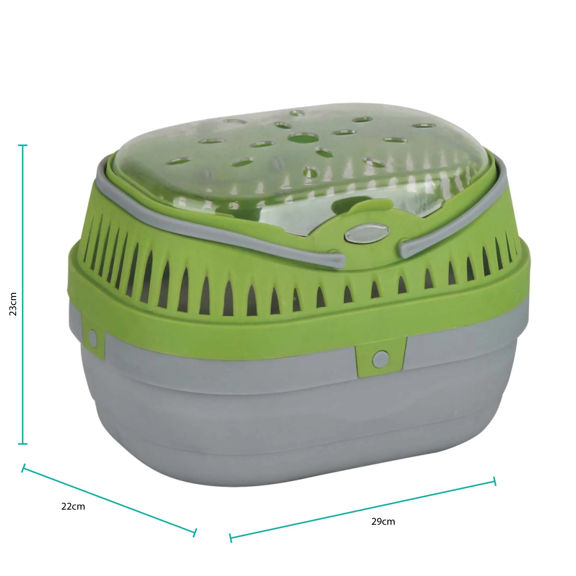 Pet Carrier Green Plastic Guinea Pig Mouse Hamster Rat Animal Travel Cage