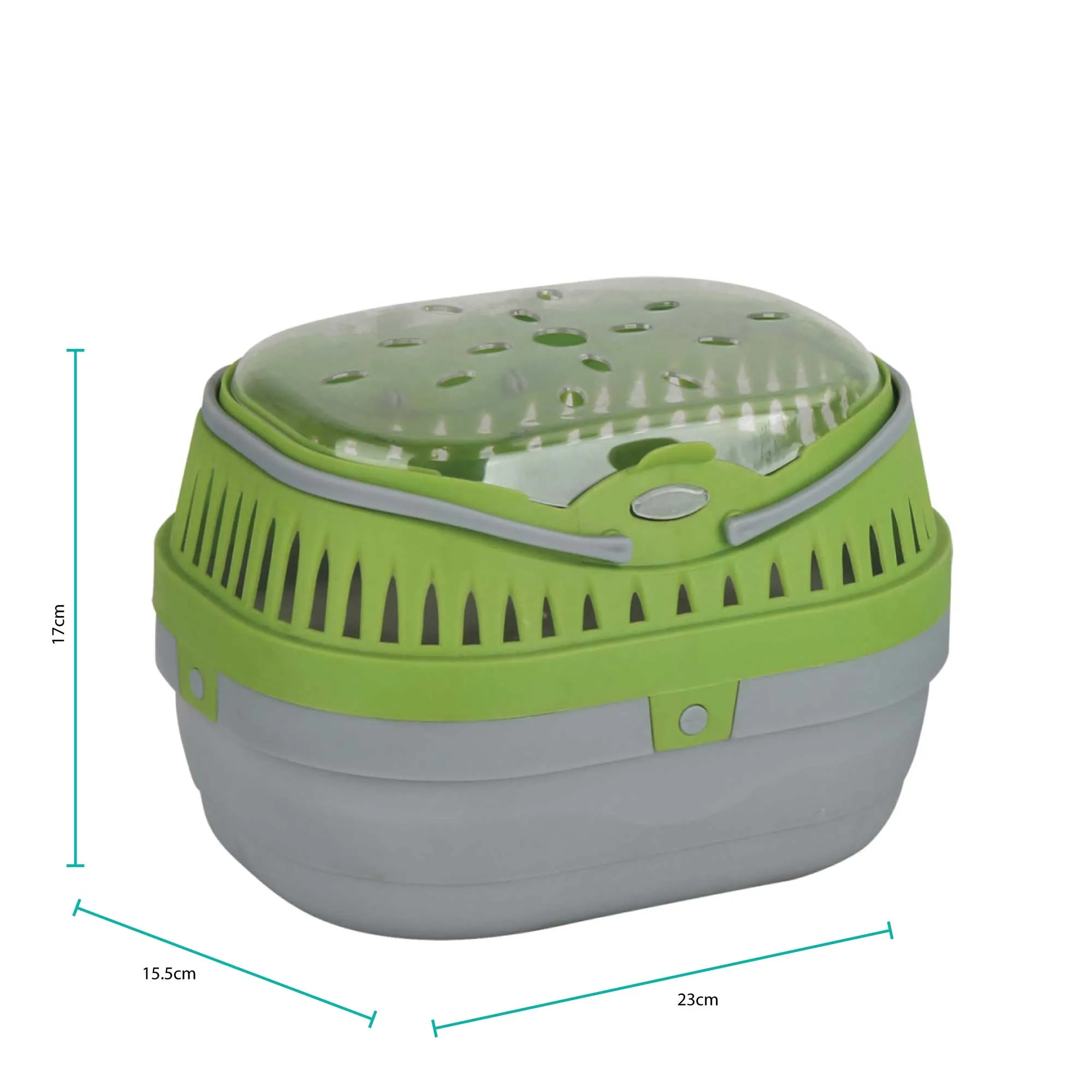 Pet Carrier Green Plastic Guinea Pig Mouse Hamster Rat Animal Travel Cage