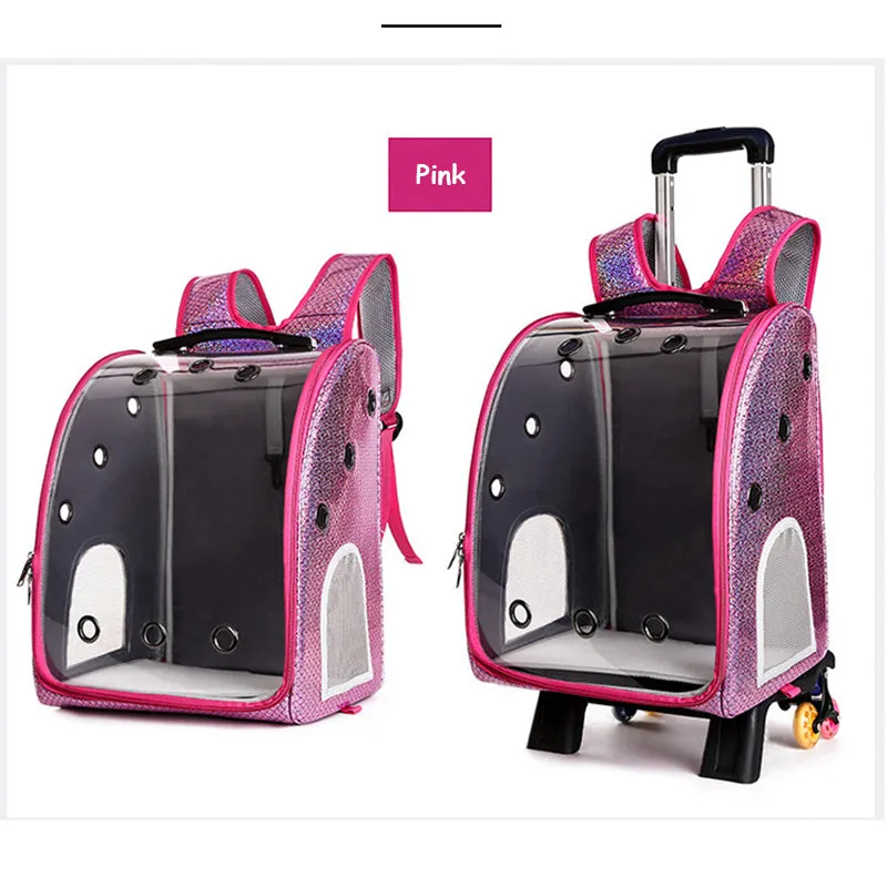 Pet Dog Breathable Outdoor Carrier Trolley Stroller