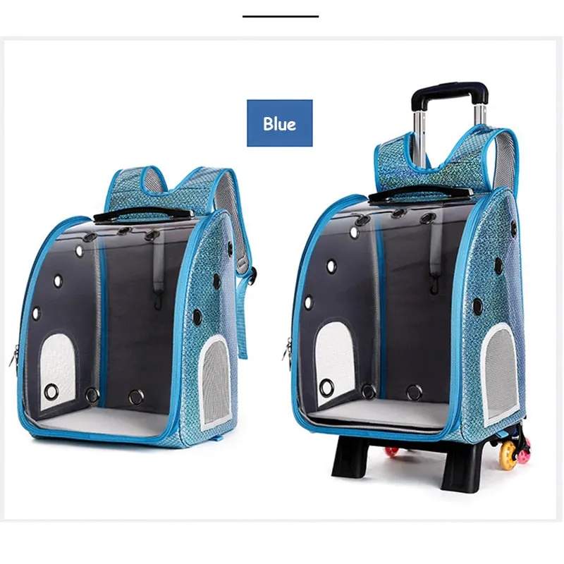 Pet Dog Breathable Outdoor Carrier Trolley Stroller