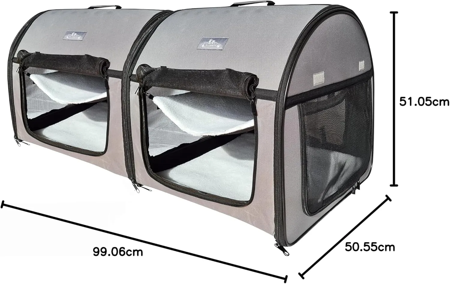 Pet Limousine Double Soft Crate