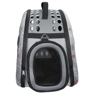 Petown Soft sided Pet Carrier pet Carriers Airline Approved with Foldable and Washable (Gray)