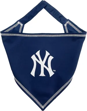 Pets First MLB New York Yankees TIE Bandana, Large/X-Large. Dog Bandana Scarf Bib for Pet Cat Dog. The Ultimate Game-Day, Party Bandanna, Birthday Event