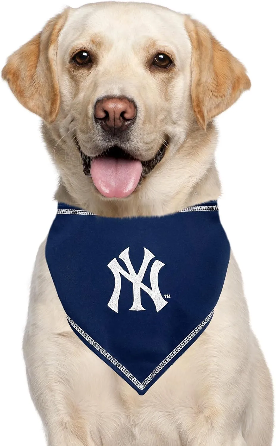 Pets First MLB New York Yankees TIE Bandana, Large/X-Large. Dog Bandana Scarf Bib for Pet Cat Dog. The Ultimate Game-Day, Party Bandanna, Birthday Event