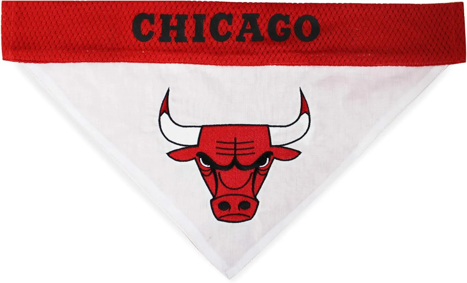 Pets First NBA Dog Bandana - Chicago Bulls Reversible Pet Bandana. 2 Sided Home & Away Sports Bandana with a PREMIUM Embroidery TEAM Logo, Large/X-Large