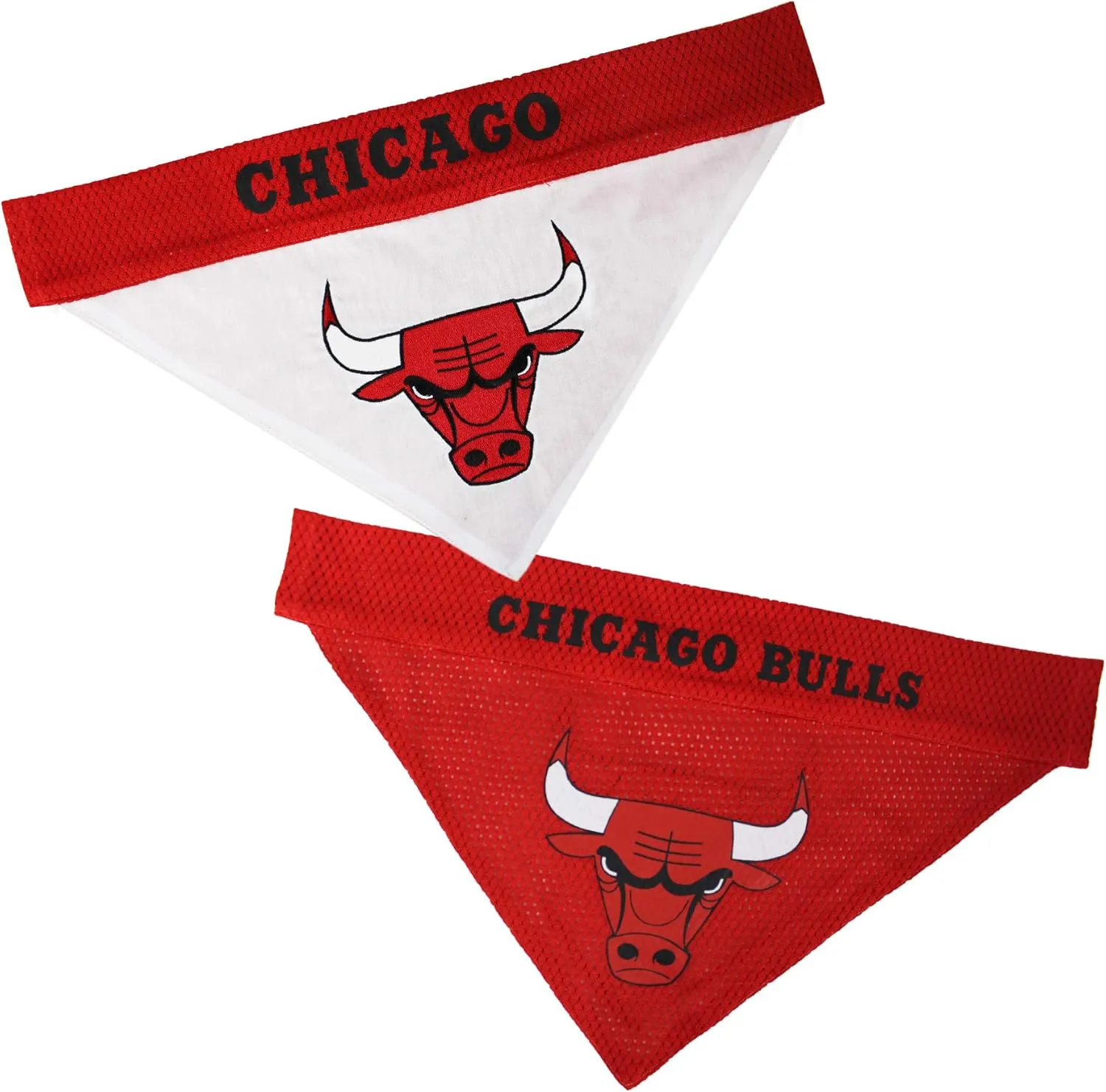 Pets First NBA Dog Bandana - Chicago Bulls Reversible Pet Bandana. 2 Sided Home & Away Sports Bandana with a PREMIUM Embroidery TEAM Logo, Large/X-Large