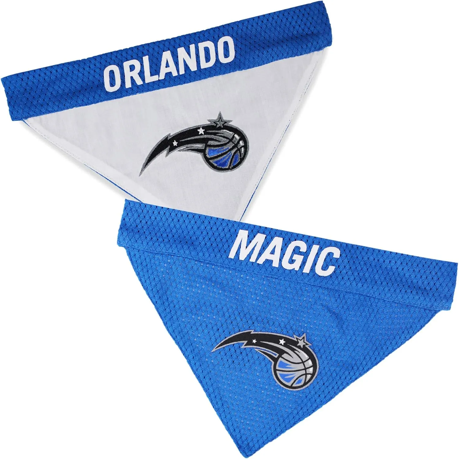 Pets First NBA Dog Bandana - Orlando Magic Reversible Pet Bandana. 2 Sided Home & Away Sports Bandana with a PREMIUM Embroidery TEAM Logo, Large/X-Large