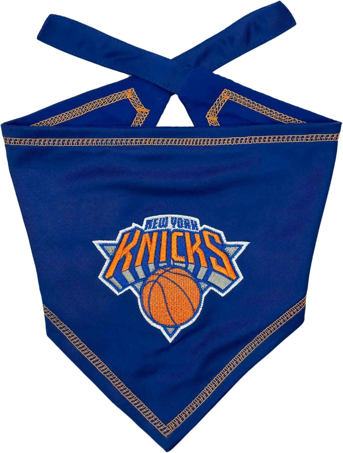 Pets First NBA New York Knicks TIE Bandana, Size Small/Medium. Dog Bandana Scarf Bib for Pet Cat Dog. The Ultimate Game-Day, Party Bandana