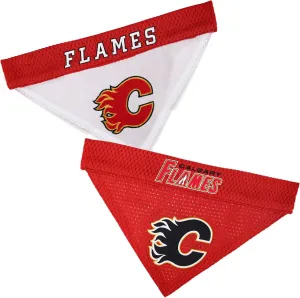 Pets First NHL Calgary Flames Bandana for Dogs & Cats, Large/X-Large. - Cute & Stylish Bandana! The Perfect Hockey Fan Scarf Bandana, Great for Birthdays Or Any Party!,Team Color,CGY-3217-L-XL