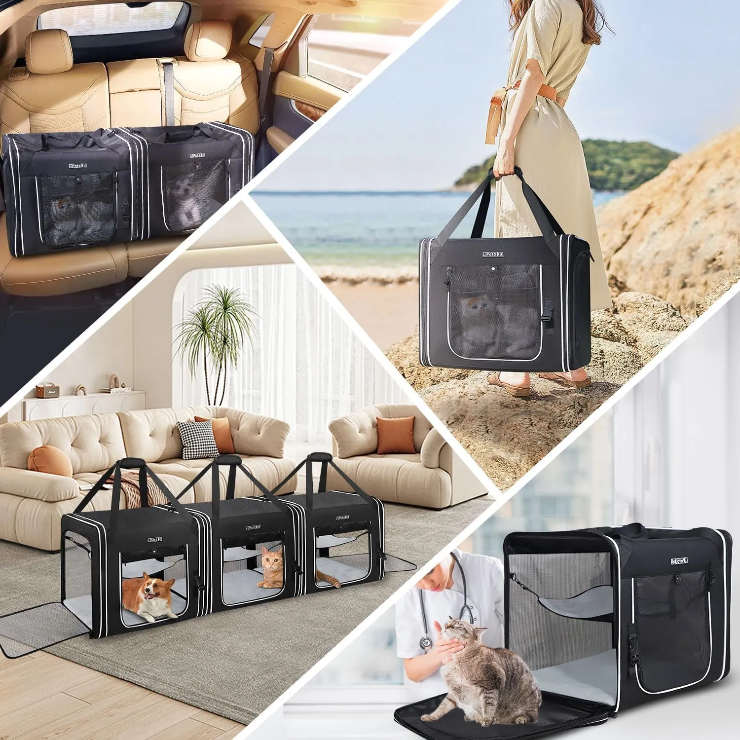 Petskd Multi-Pet Travel Carrier