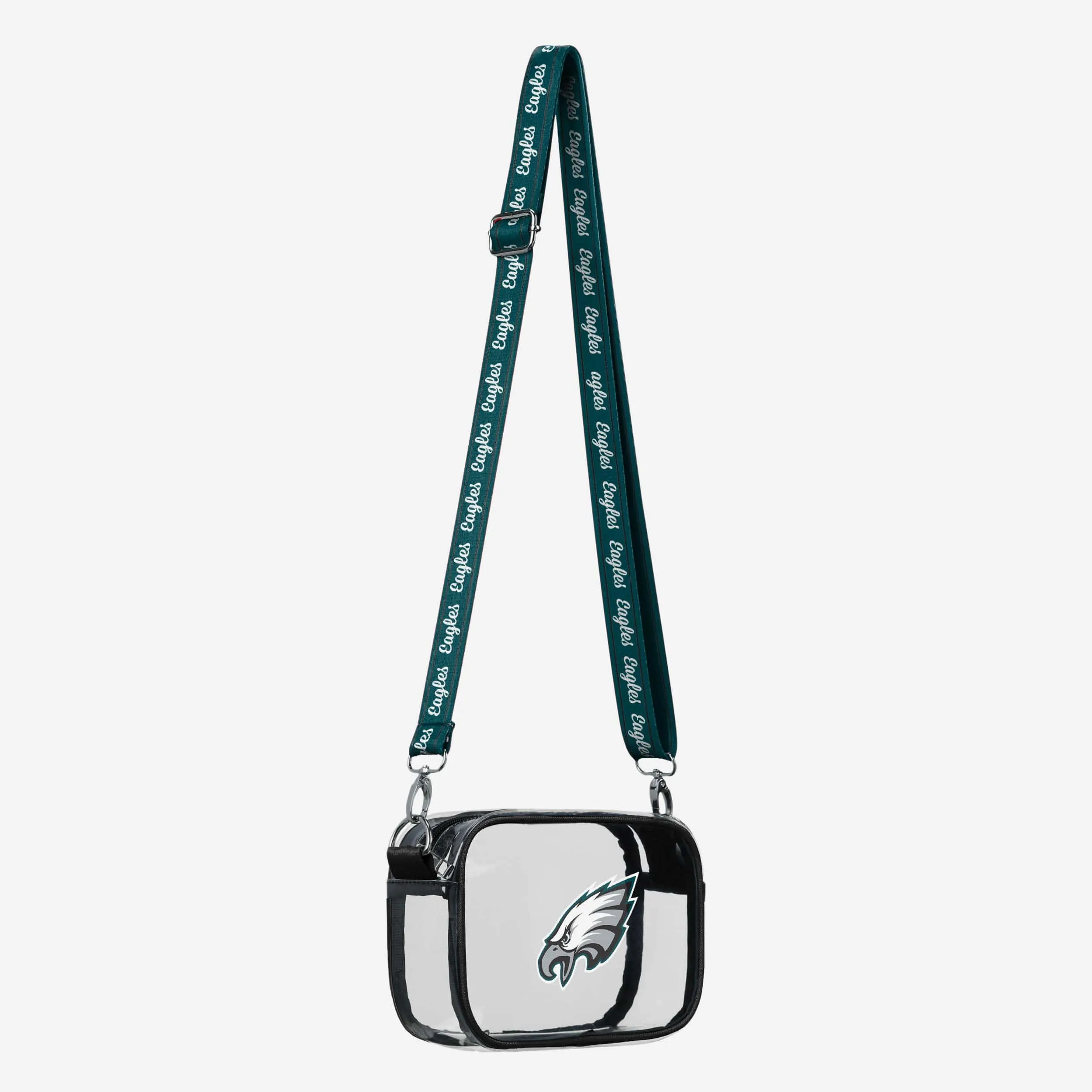 Philadelphia Eagles Team Stripe Clear Crossbody Bag