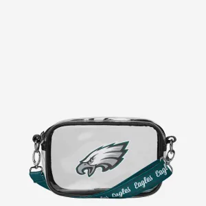 Philadelphia Eagles Team Stripe Clear Crossbody Bag