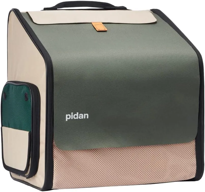 pidan Expandable Cat Backpack Cat Carrier Large Pet Carriers Backpack Bag for Cats Bags Litter Box Include 15”×15” ×23.2” Quick & Easy Assembly