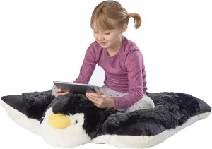 Pillow Pets Jumboz, Penguin, 30" Jumbo Folding Plush Pillow