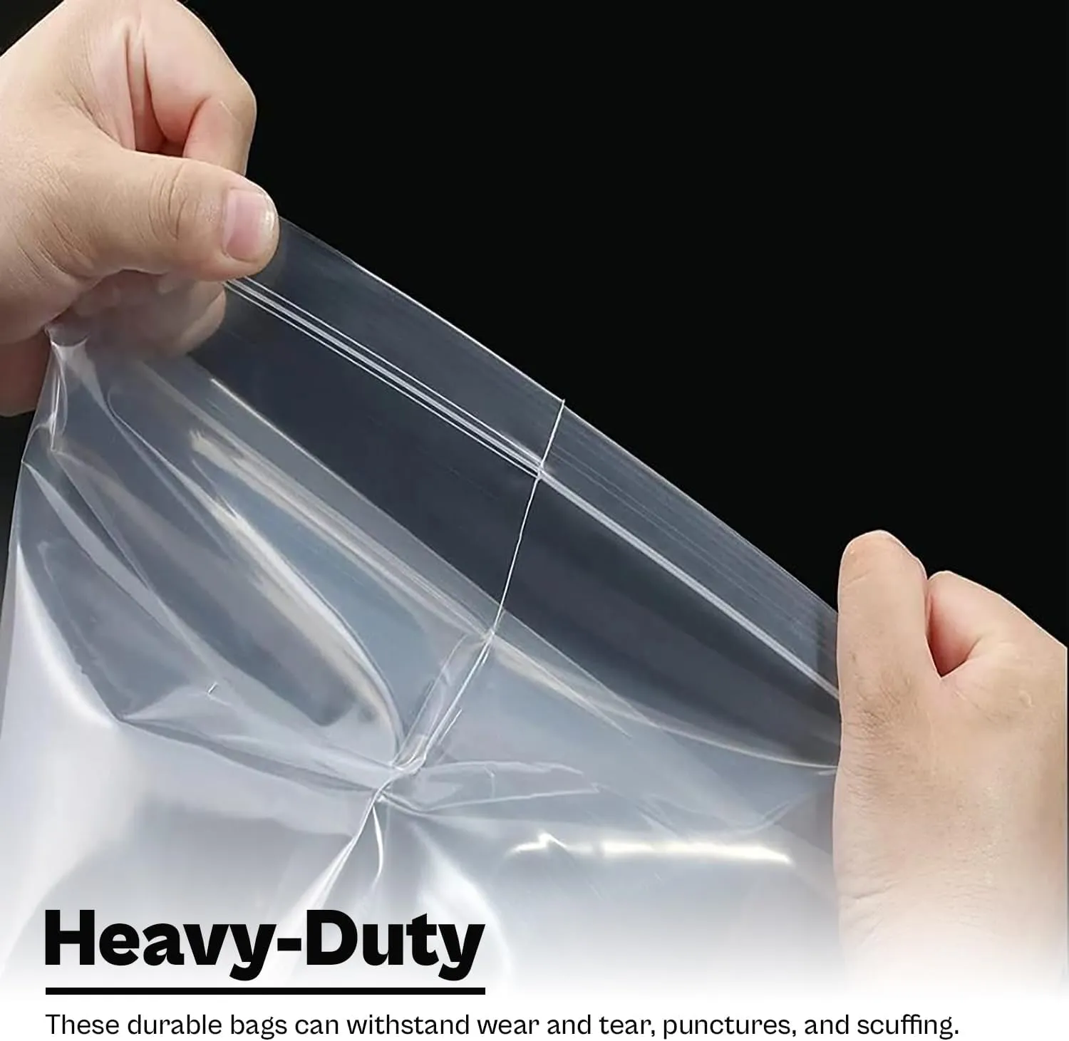 Plastic Bag, Resealable White Block Bags, Clear, 6 x 9 Inch, 4 Mil, 1000 Pack