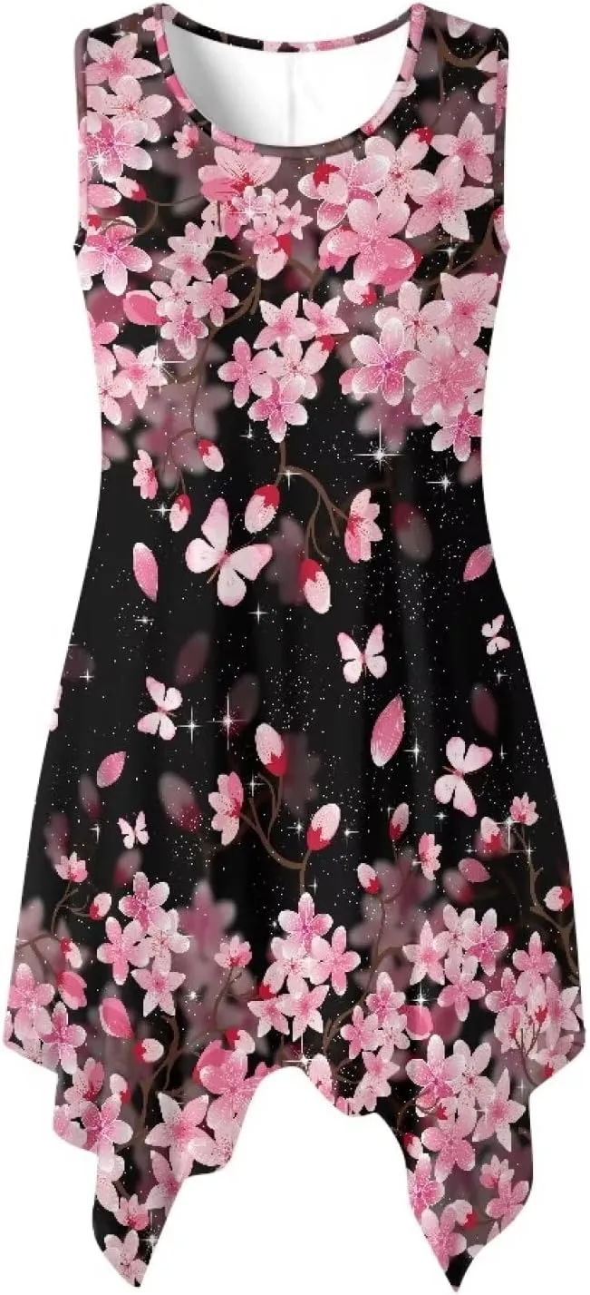 Plus Size Women Tank Dress with Pockets Stretch Slim Midi Dresses