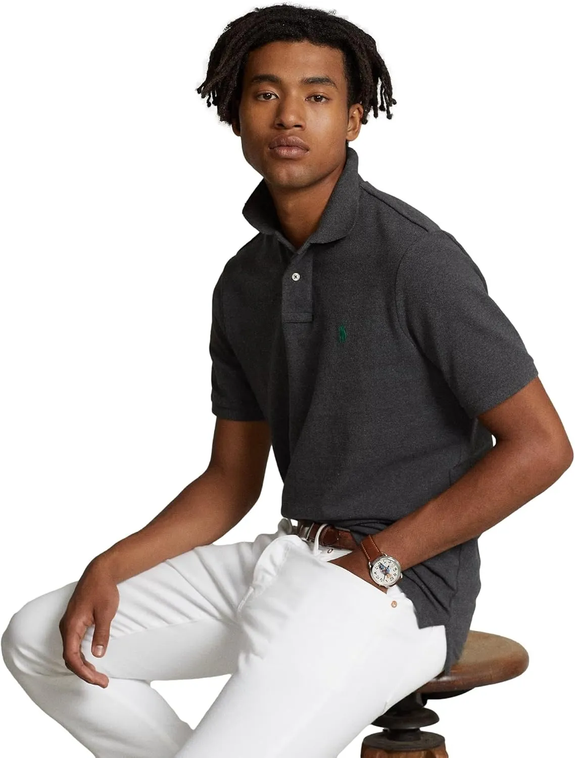 Polo Ralph Lauren Men's Custom Slim Fit Iconic Mesh Polo