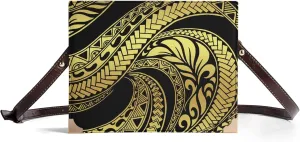 Polynesian Custom Book Storage Bag Pattern Design Rectangular Crossbody Bag Female Student Teen All-Match Women Bag