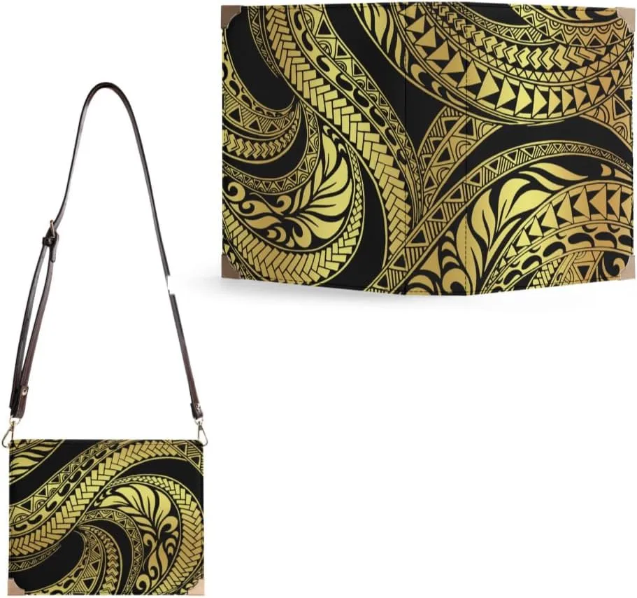 Polynesian Custom Book Storage Bag Pattern Design Rectangular Crossbody Bag Female Student Teen All-Match Women Bag