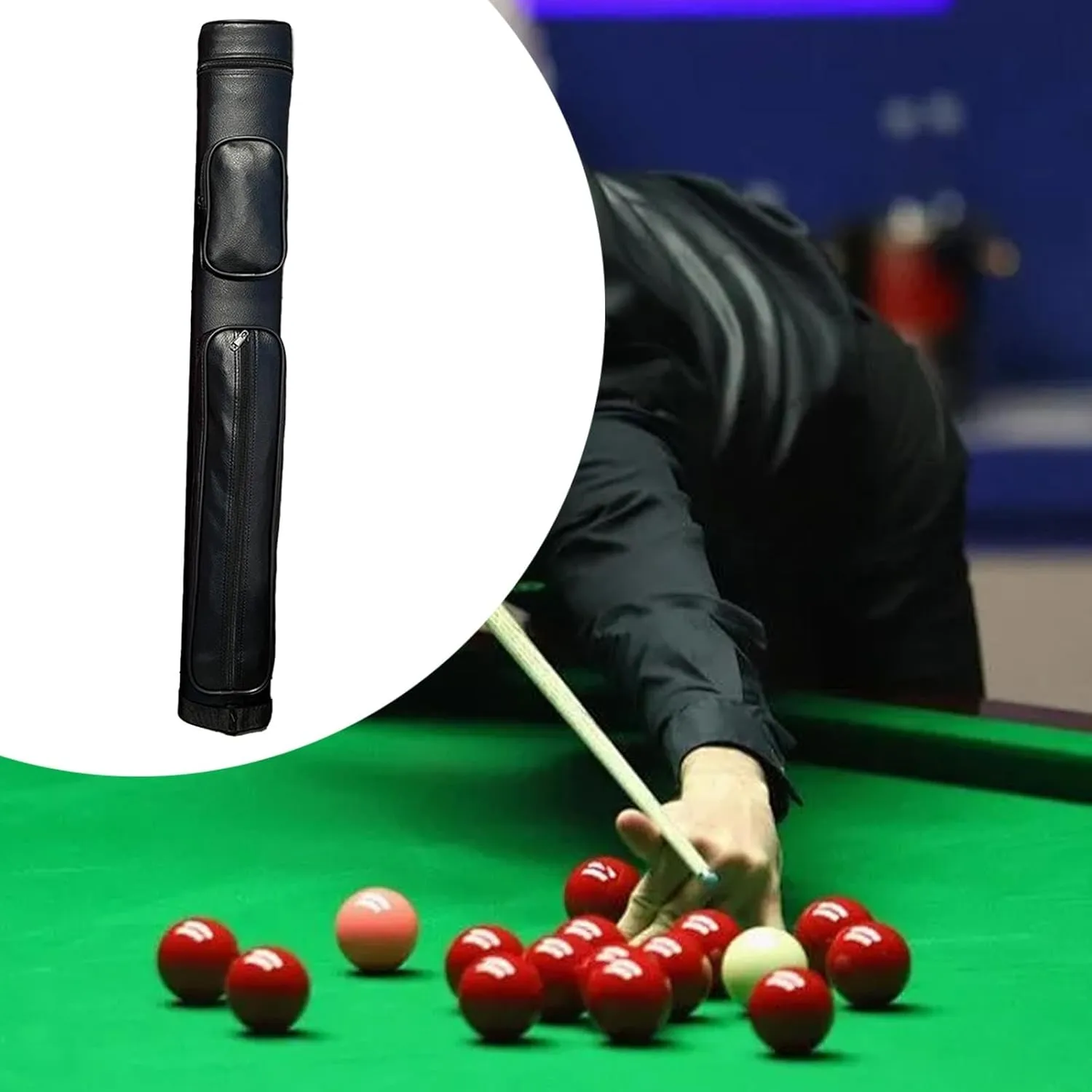 Pool Cue Sticks Bag Pool Cues Protector 1/2 Jointed Cue Case Carrier Scratch Resistant Snooker Cue Storage Pouch Carrying Bag