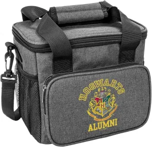 Popfunk Harry Potter Hogwarts Alumni Crest Soft Insulated Cooler Bag, Large Lunch Bag, Lightweight, Thermal and Reusable for Office, Picnic, Beach