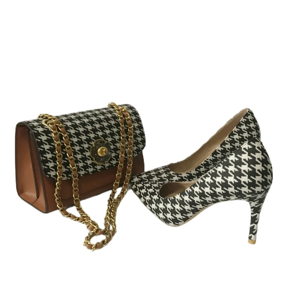 Popular Pointed Toe Shoes with Match Bags 2 types Of Shoulder Straps