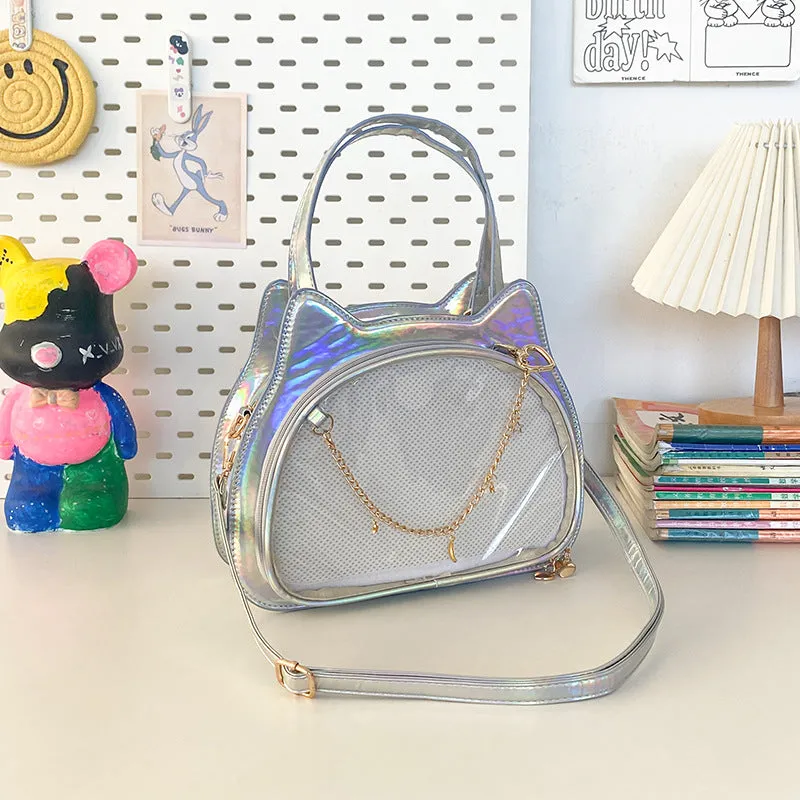 Portable Cat Bar Cartoon Two-dimensional Cute Sweet Crossbody Bags