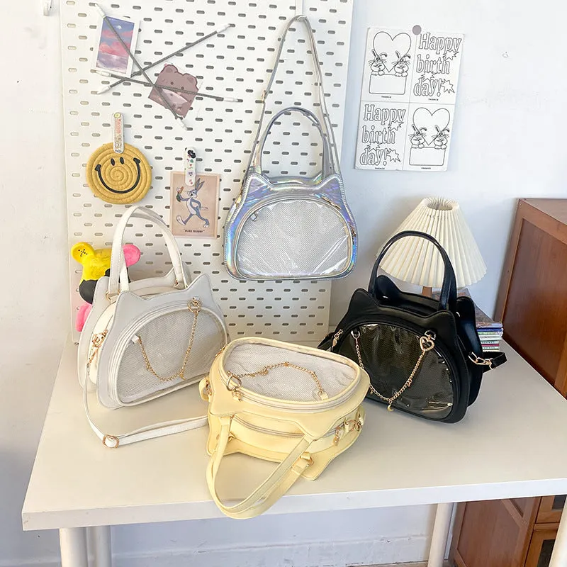Portable Cat Bar Cartoon Two-dimensional Cute Sweet Crossbody Bags