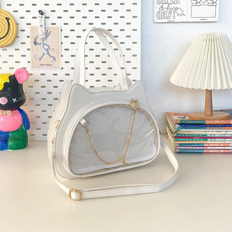 Portable Cat Bar Cartoon Two-dimensional Cute Sweet Crossbody Bags