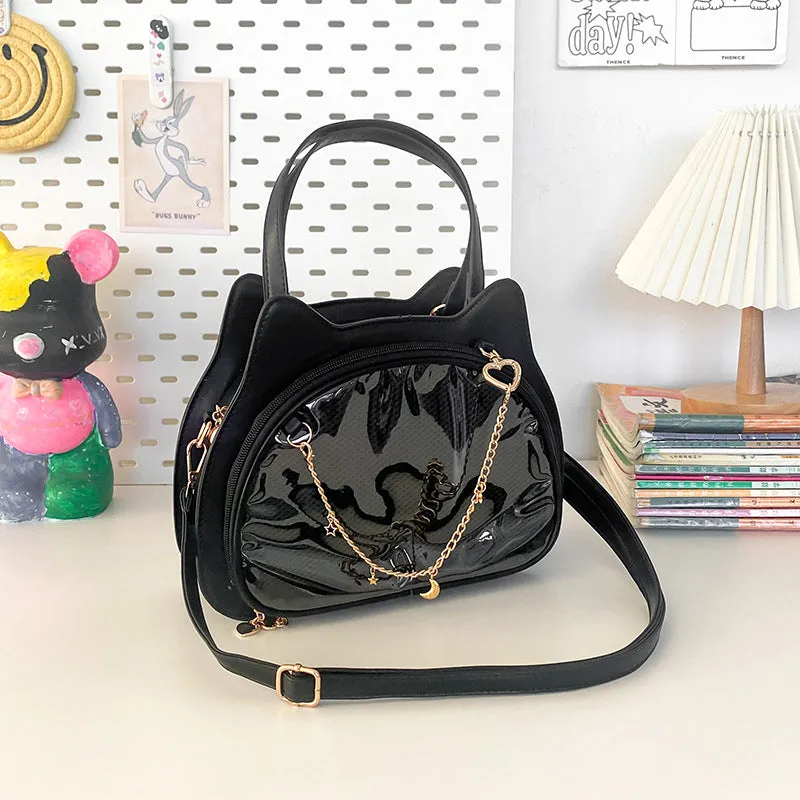 Portable Cat Bar Cartoon Two-dimensional Cute Sweet Crossbody Bags