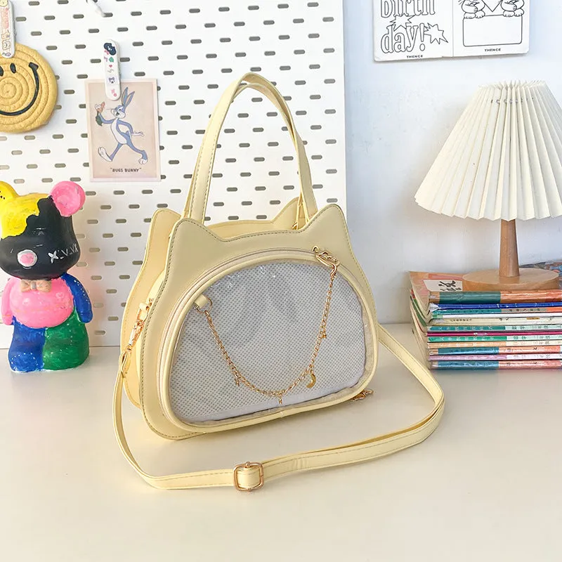 Portable Cat Bar Cartoon Two-dimensional Cute Sweet Crossbody Bags