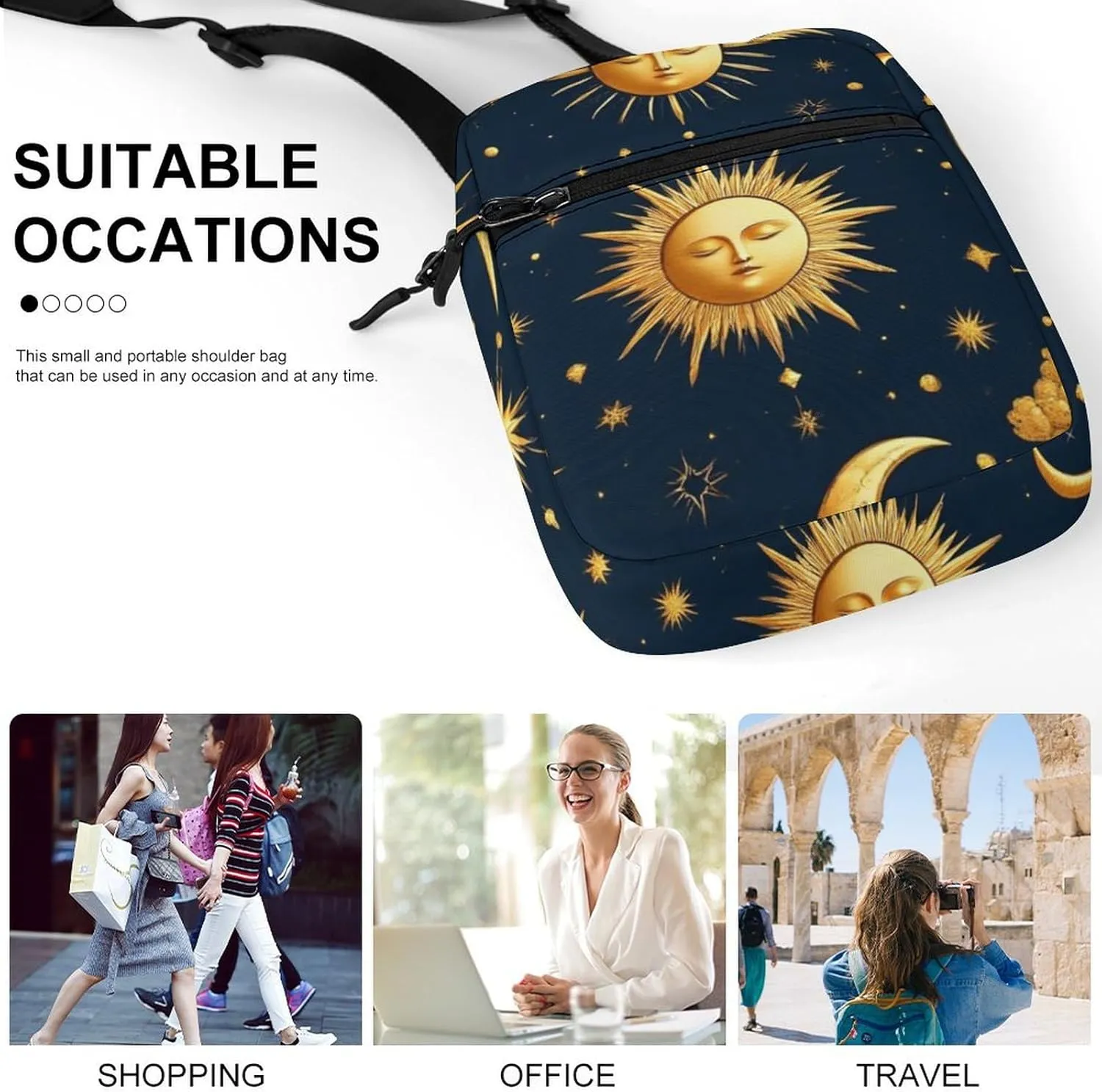 Portable Mini Crossbody Bag, Casual Small Travel Pouch Cell Phone Handbags Waterproof Messenger Bags