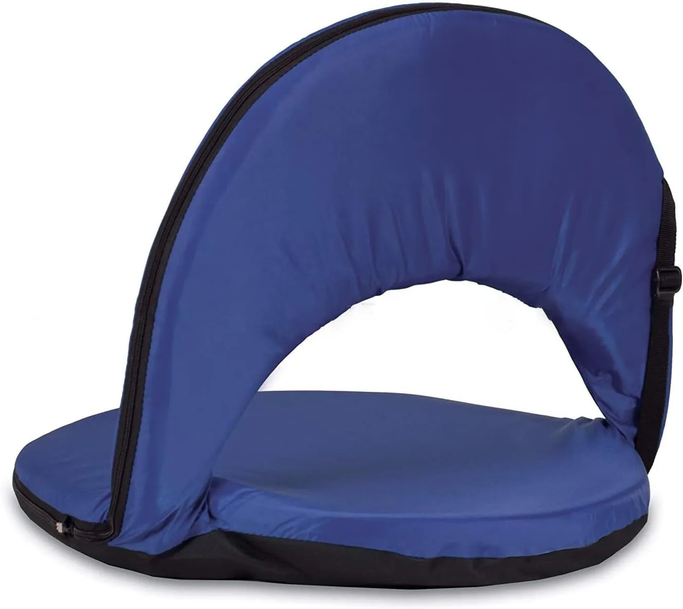 Portable Stadium Seat Cushion, Outdoor Folding Padded Floor Chair with Back Support, Lightweight Stadium Bleacher Seat for Sporting Events, Outdoor Concerts-Blue