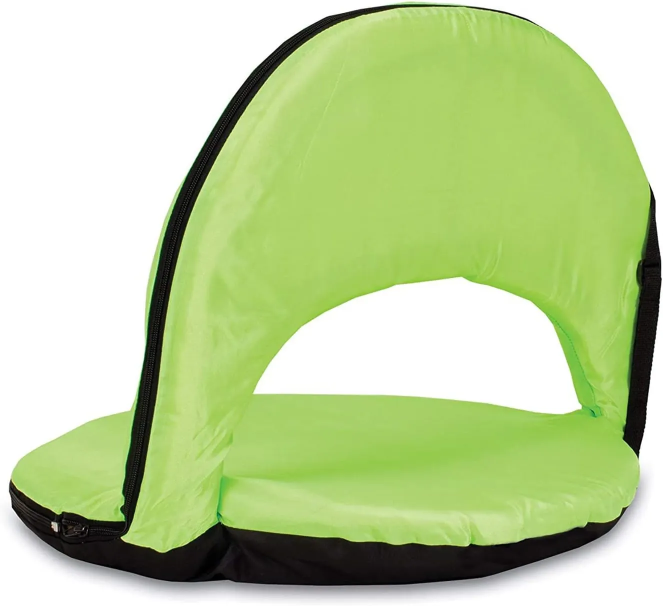 Portable Stadium Seat Cushion, Outdoor Folding Padded Floor Chair with Back Support, Lightweight Stadium Bleacher Seat for Sporting Events, Outdoor Concerts-Green