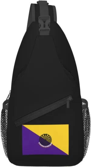 Possible Flag Of The Sif Oidak District Crossbody Bags For Women Men Chest Backpack Gym Shoulder Bag Travel Outdoor Sports Casual Crossbody Bags