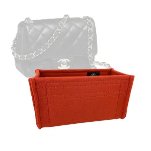 Premium Bag Organizer for Chanel Classic Flap Mini Square (17cm) Bag (Handmade/20 Color Options) [Purse Organiser, Liner, Insert, Shaper]