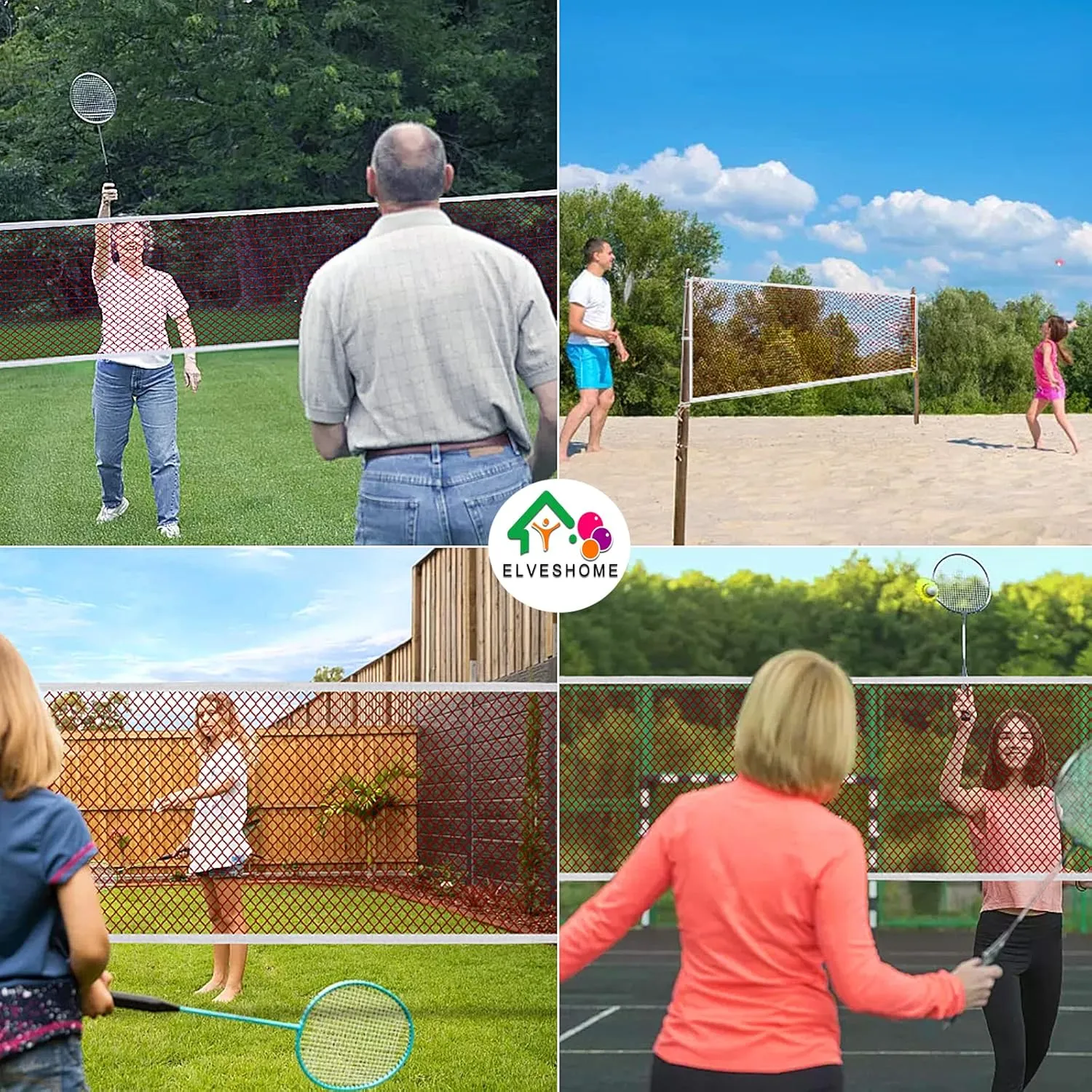 Professional Portable Badminton Net - 20FT X 2.5FT, Ideal for Backyard, Beach, Schoolyard & Competition, Includes Carrying Bag