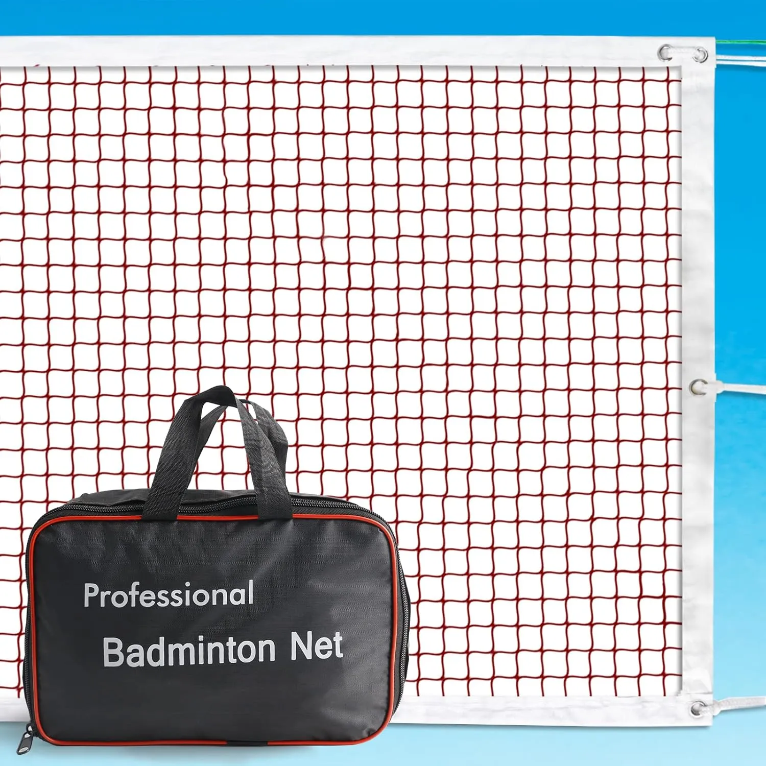 Professional Portable Badminton Net - 20FT X 2.5FT, Ideal for Backyard, Beach, Schoolyard & Competition, Includes Carrying Bag