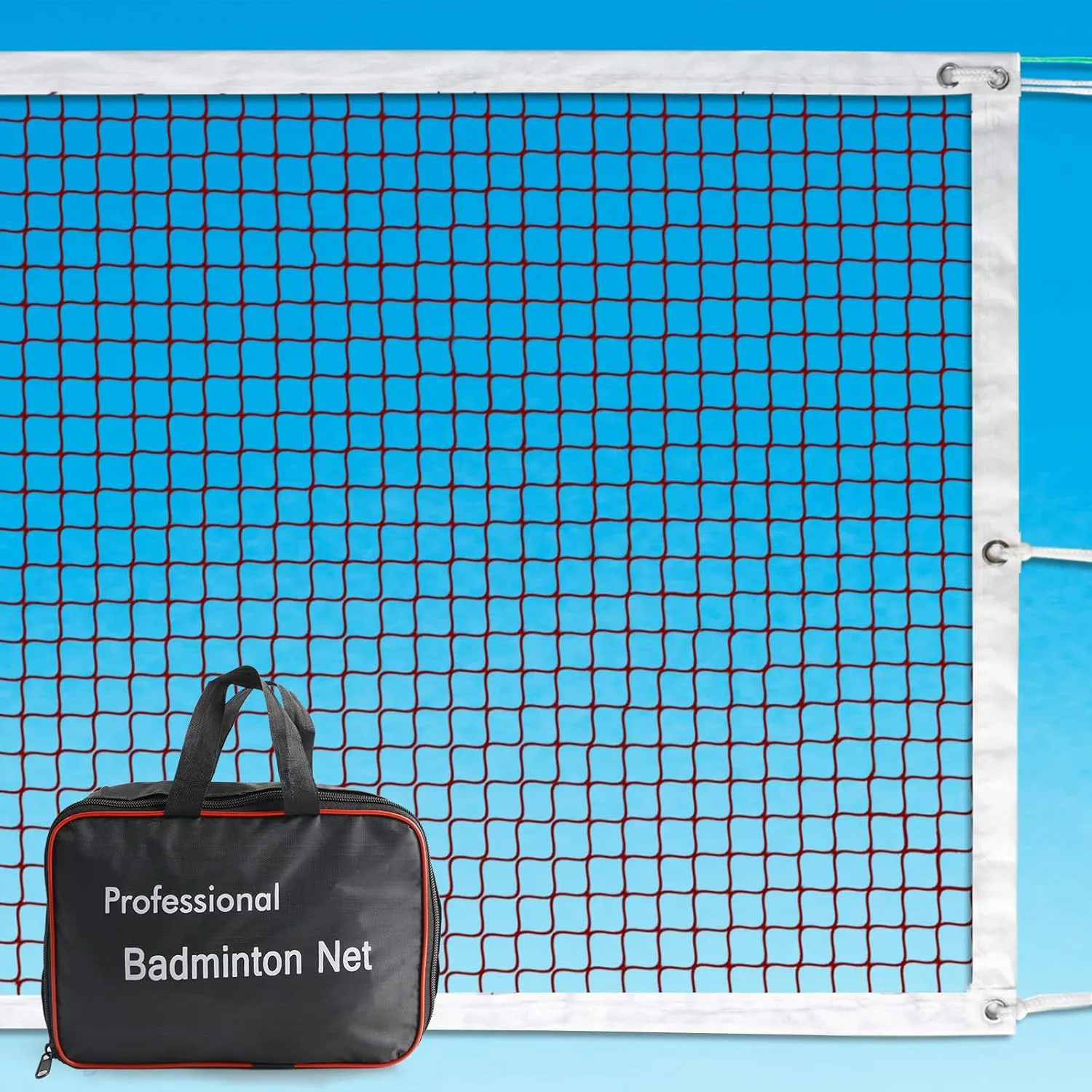 Professional Portable Badminton Net - 20FT X 2.5FT, Ideal for Backyard, Beach, Schoolyard & Competition, Includes Carrying Bag