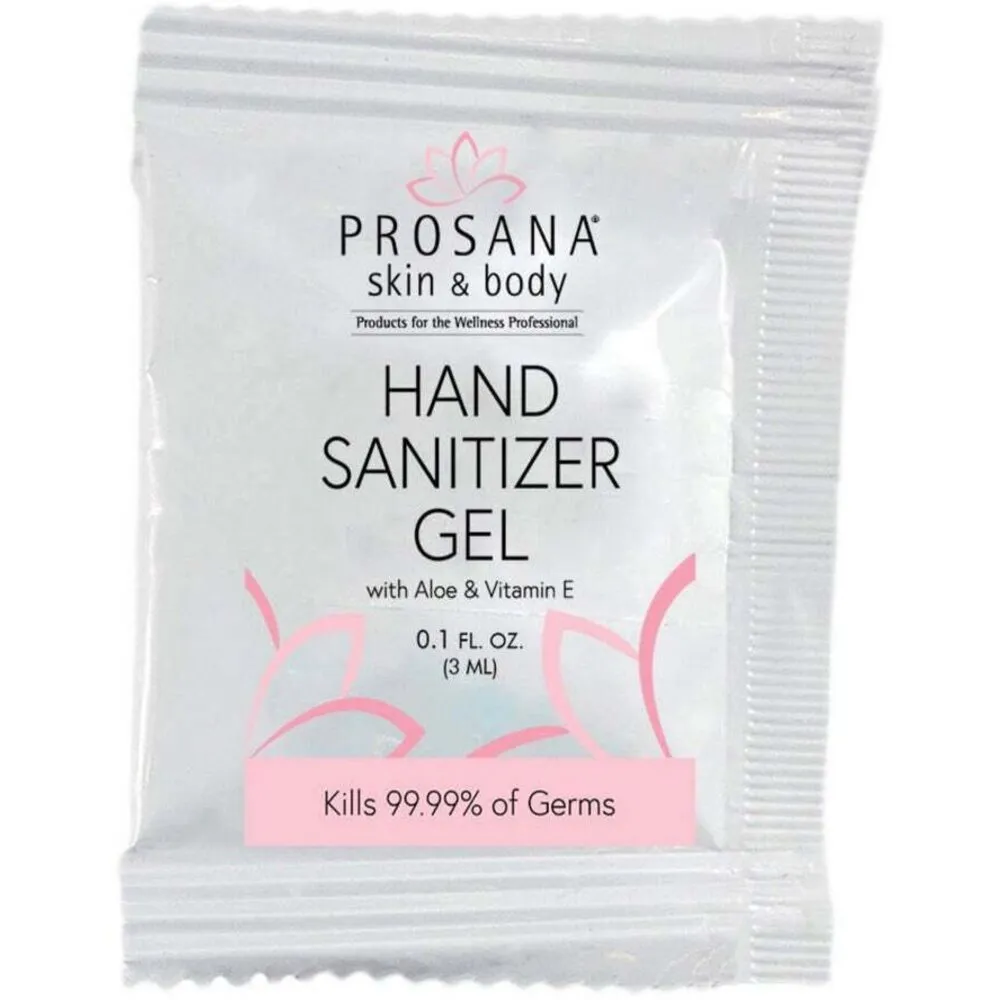 Prosana Hand Sanitizer Gel Packet / 0.1 fl. oz. - 3 mL.