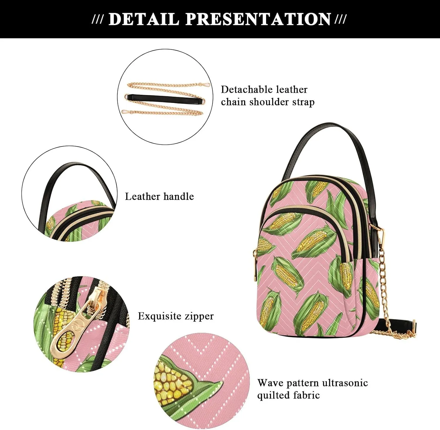 Quilted Shoulder Bags for Women Phone Bag