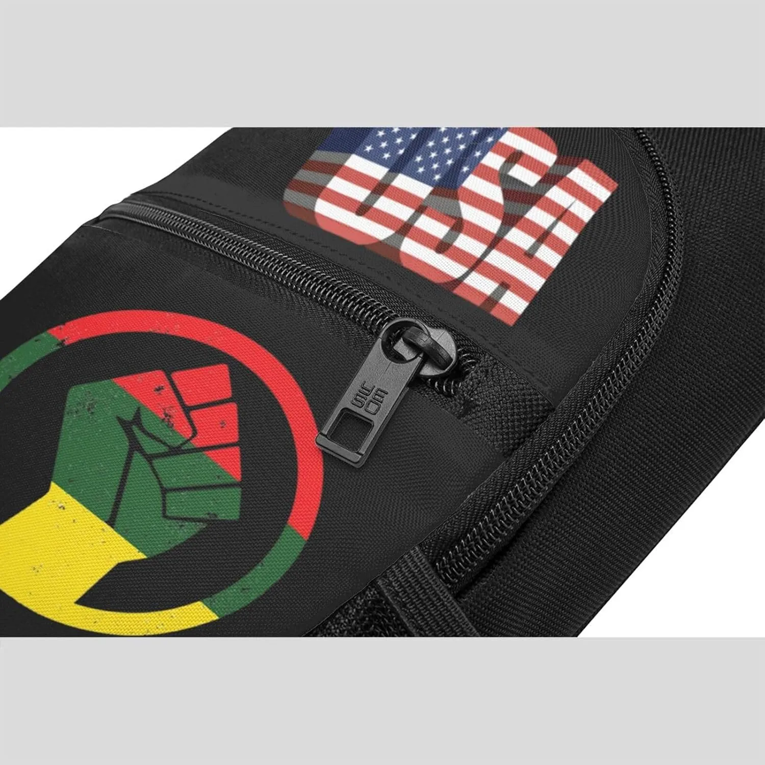 Rasta Black Power FIST，Fashion One-Shoulder Bag，Anti-Theft Crossbody Shoulder Chest Bag