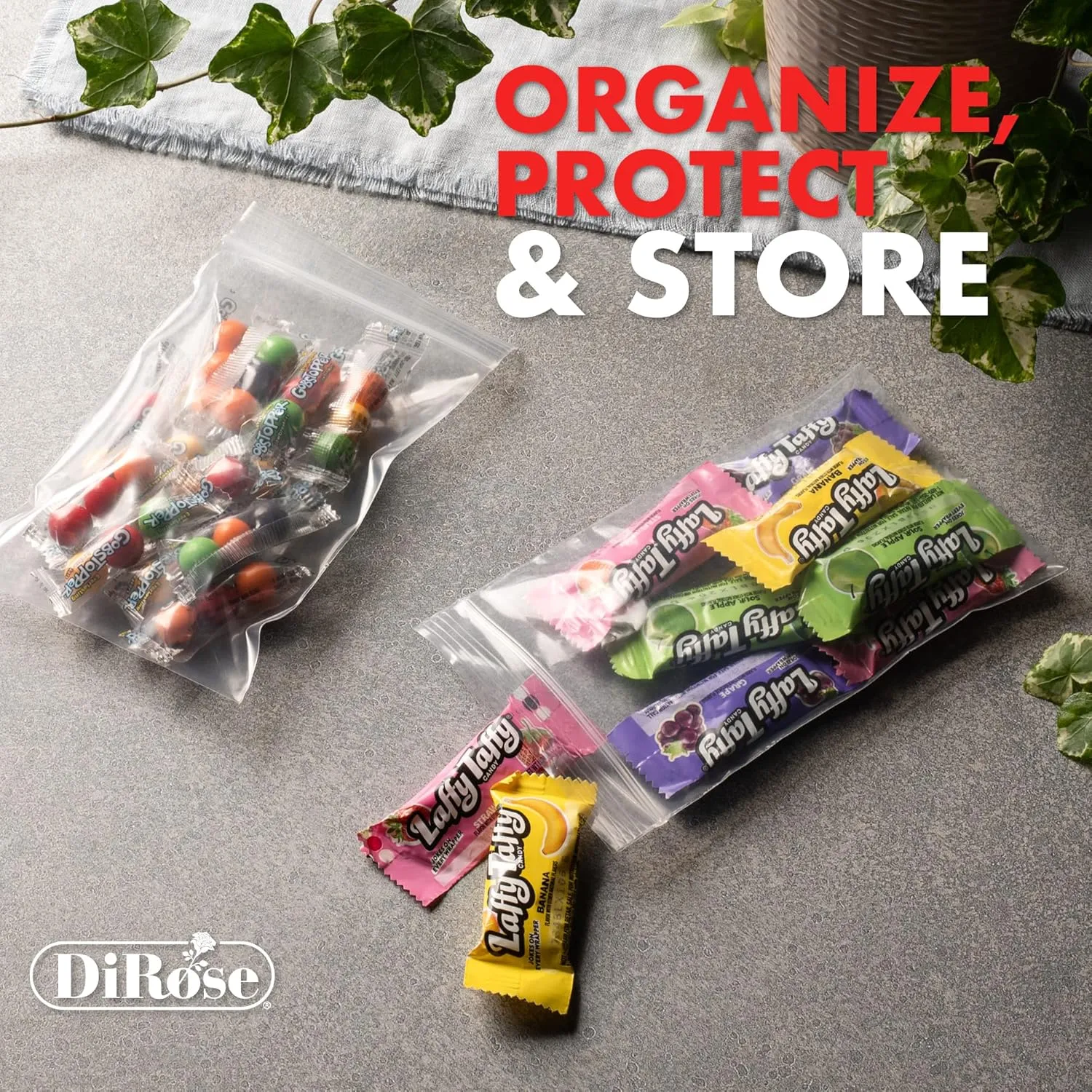 Reclosable Clear Plastic Zip Bags - By DiRose | Resealable, Strong, Thick, Sturdy | For Organizing, Travel, Shipping, Packaging, and Storage | Bulk | 4x6 | 1000 Pack