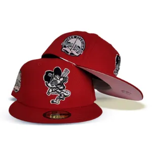 Red Detroit Tigers Pink Bottom Tiger Stadium Side Patch New Era 59Fifty Fitted
