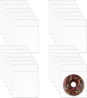 Resealable Cellophane Baggies 1000 Count 5" x 5" Self Seal Cello Wraping Resealable Square OPP Baggies for Bakery Cookies Candy Soap Cards Snacks Gift Favor Jewelry