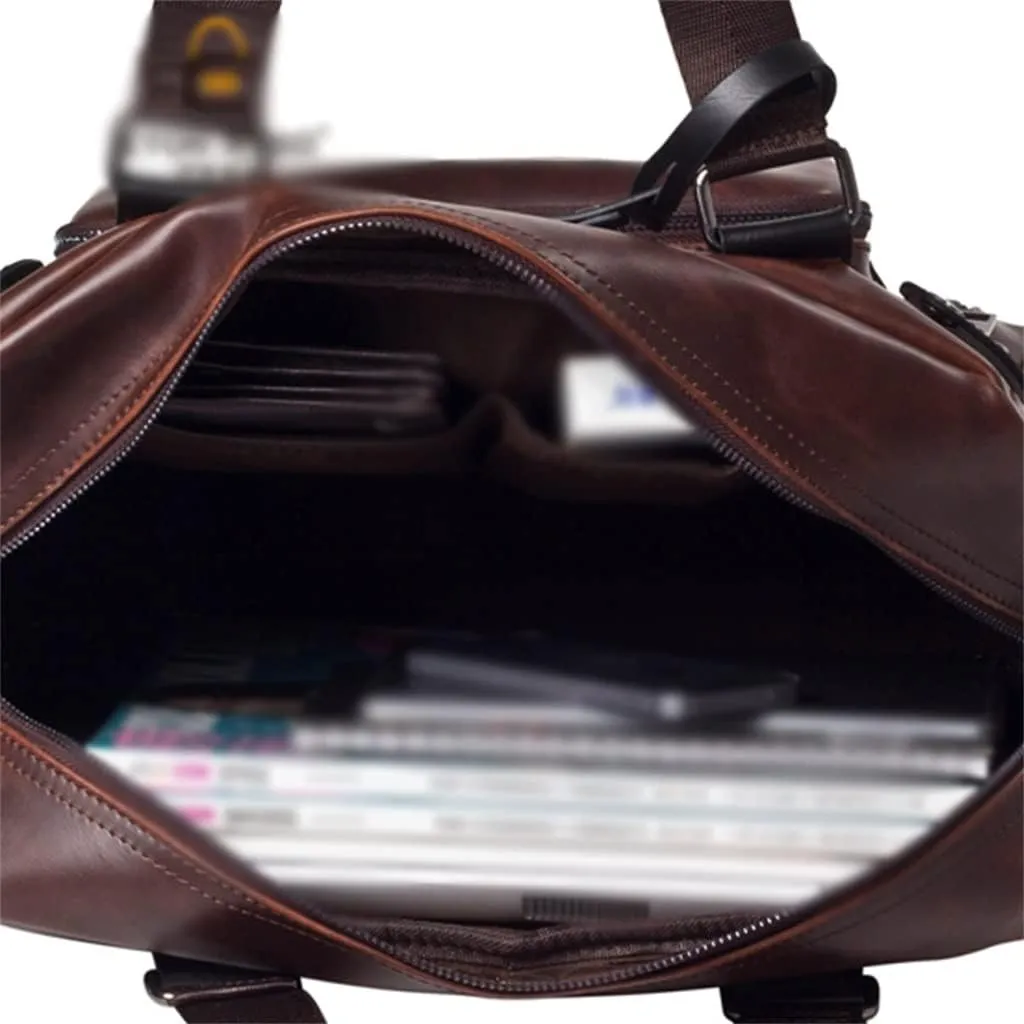 Retro Handbag Trend Men's File Computer Bag Casual Shoulder Crossbody Bag Men's Bag