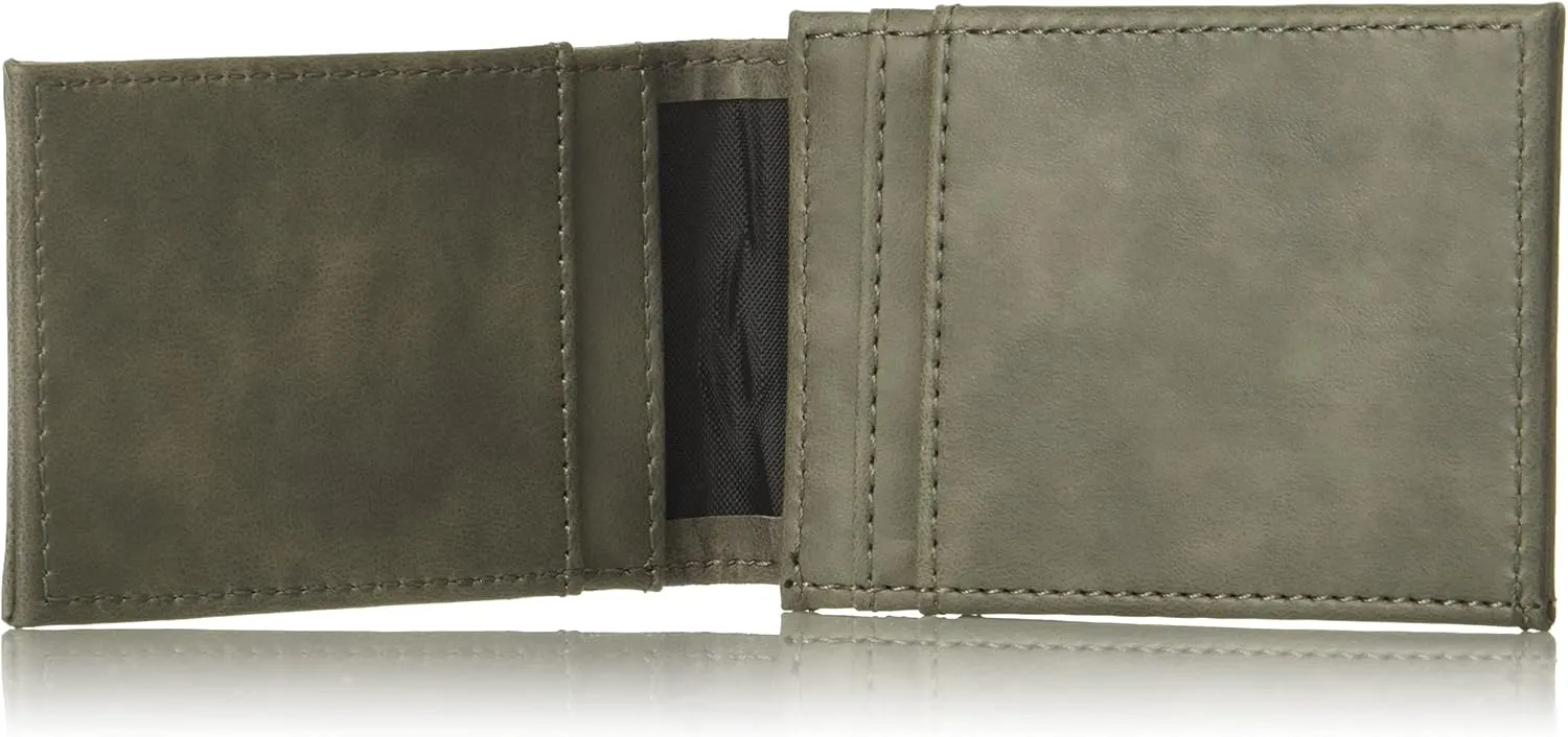 Rico Industries NBA Basketball Laser Engraved Front Pocket Wallet - Compact/Comfortable/Slim