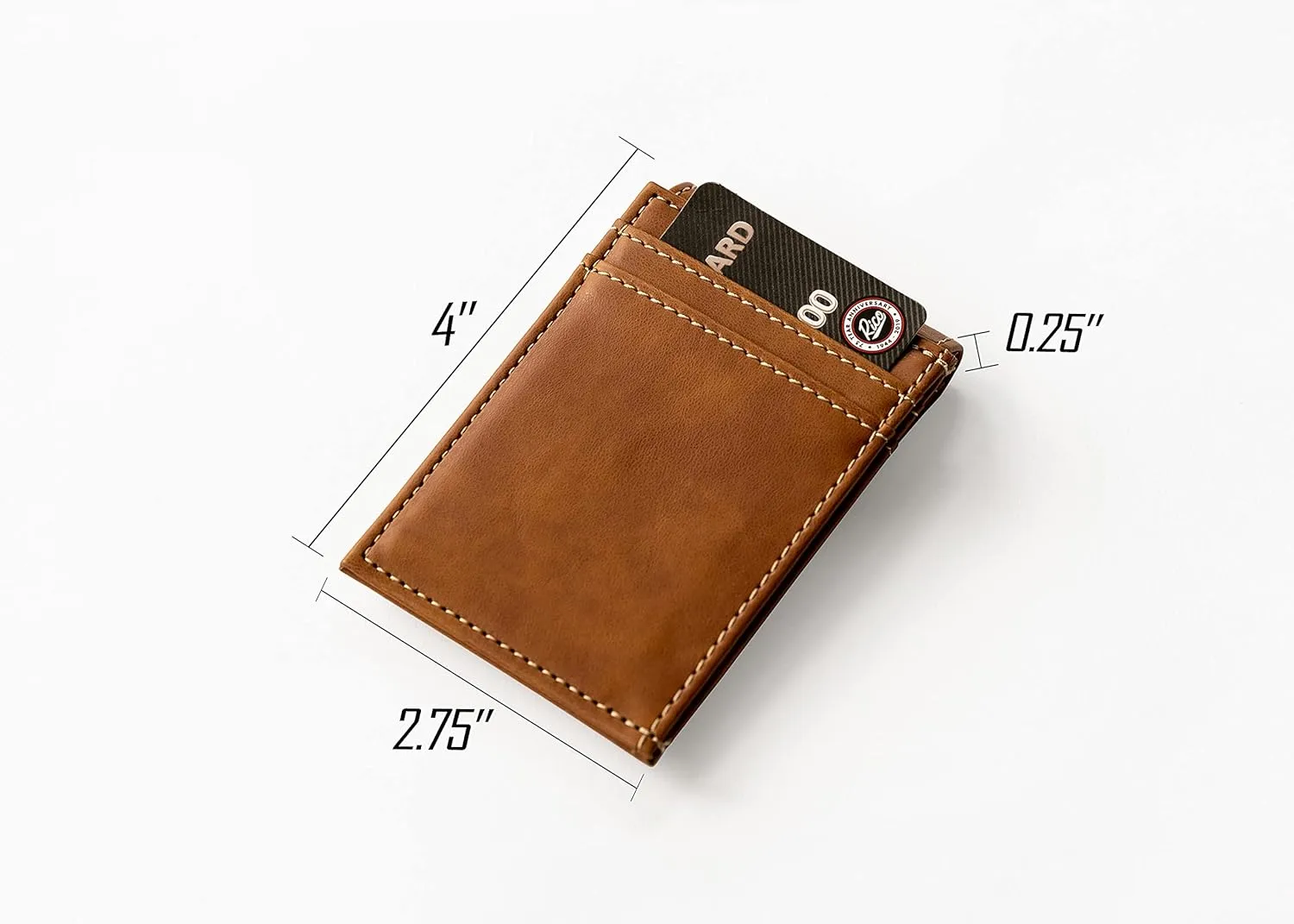Rico Industries NBA Basketball Laser Engraved Front Pocket Wallet - Compact/Comfortable/Slim