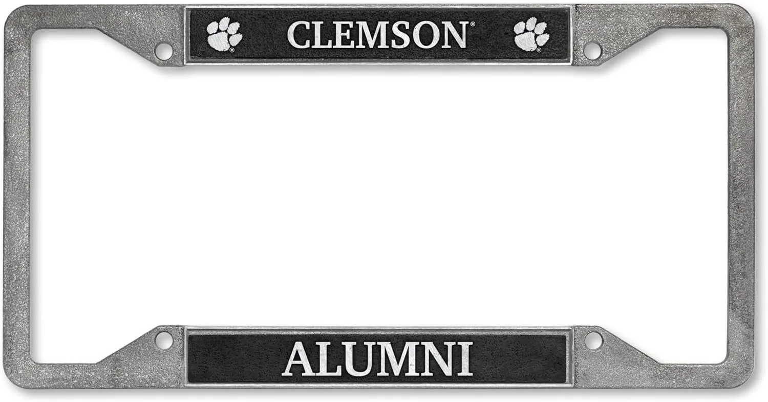 Rico Industries NCAA Clemson Tigers Pewter License Plate Frame 12" x 6"